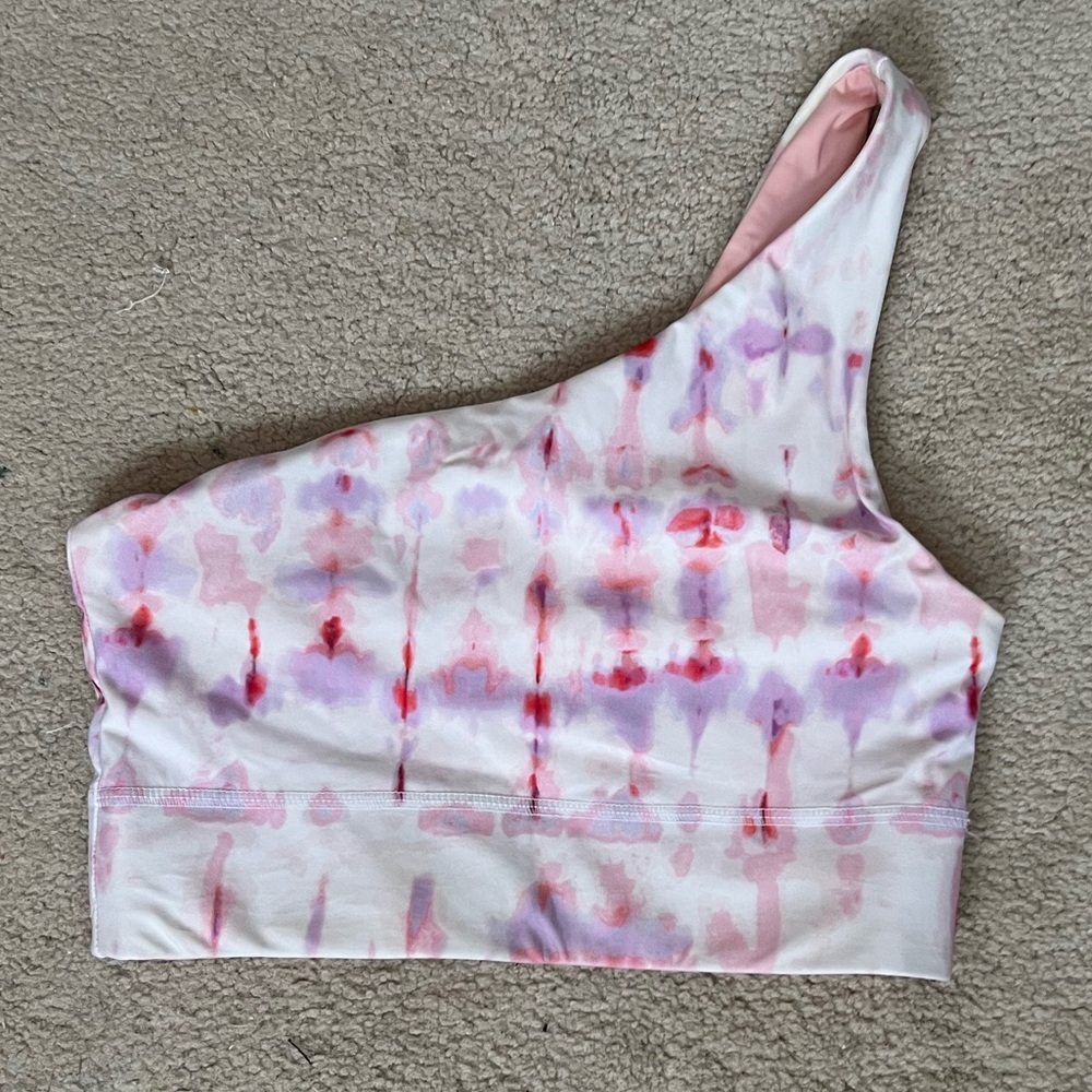 Fabletics reversible sports one shoulder sports bra